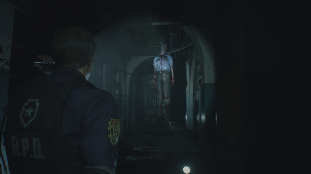 Resident Evil 2 Dead Hanging Cop