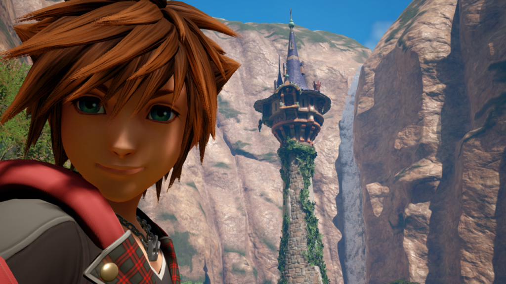 Kingdom Hearts 3 Sora Selfie Tangled
