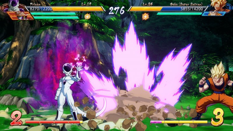 Dragon Ball FighterZ Frieza versus Goku