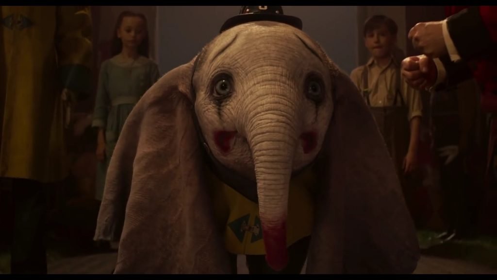 Dumbo in Clown Makeup