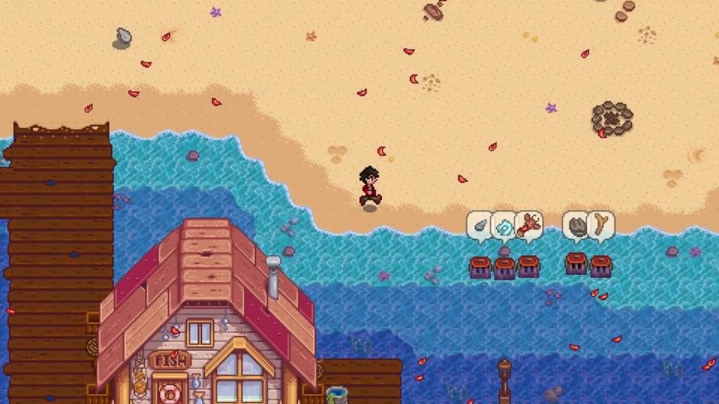 Stardew Valley Walking on the Beach