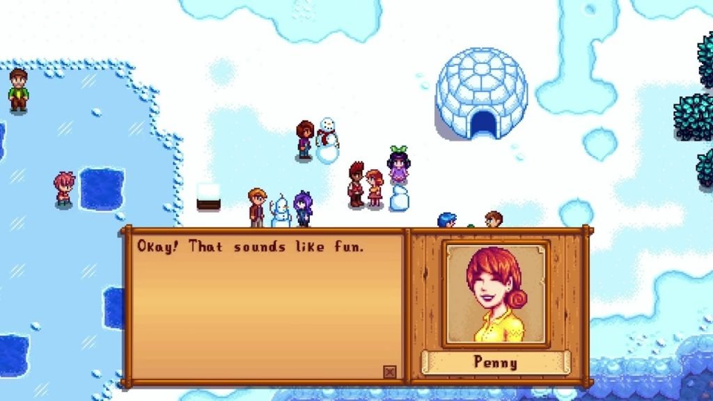 Stardew Valley Talking to Penny