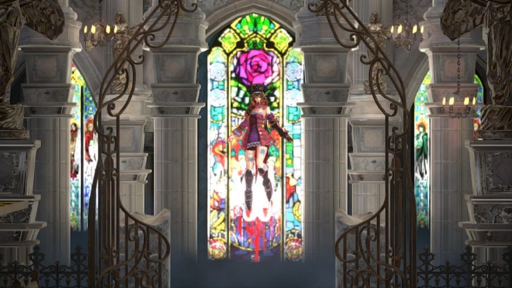 Bloodstained Stained Glass Window