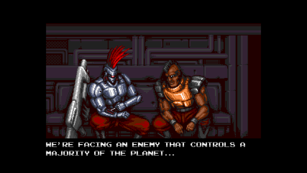 Blazing Chrome Doyle Talking to Soldier