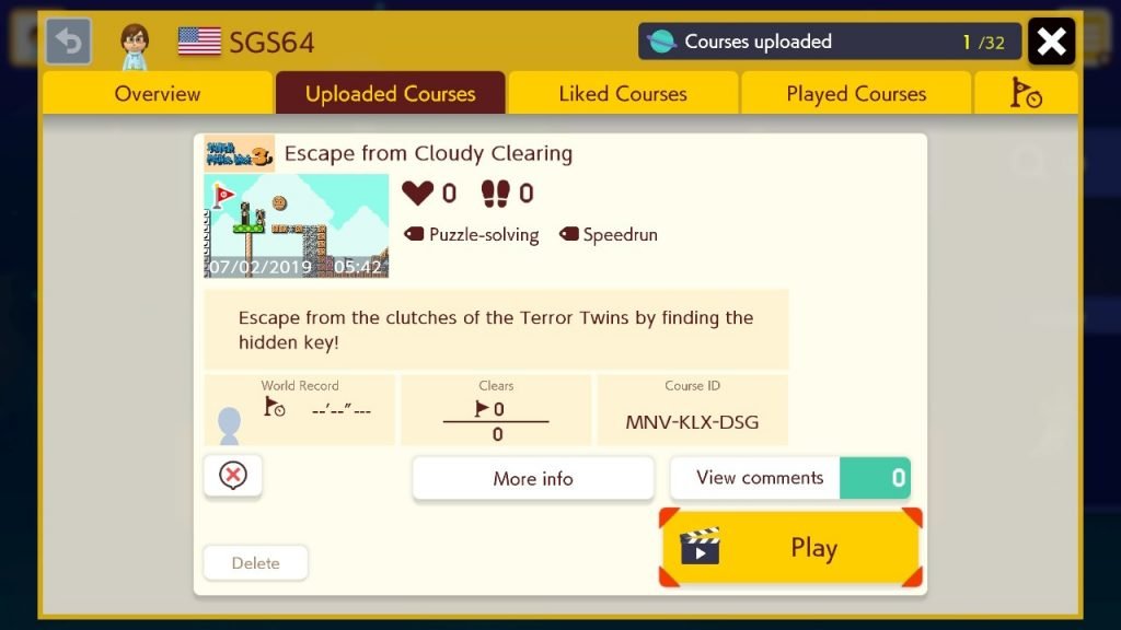 Cloudy Clearing Level Information