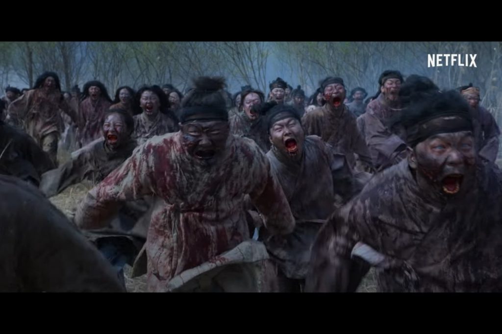 Horde of Zombies Covered in Blood