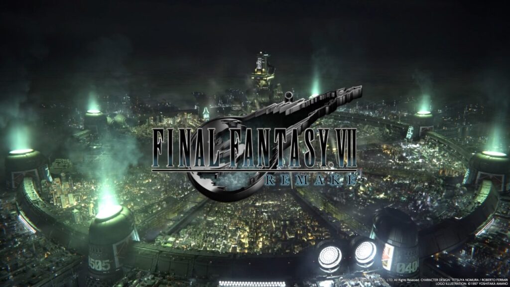 Final Fantasy VII Remake Title Screen