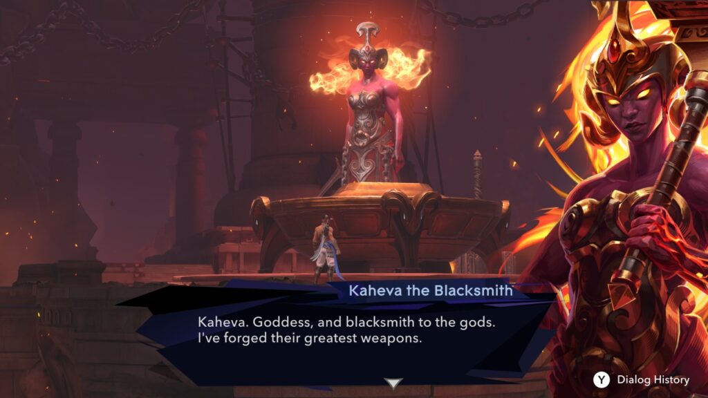 Kaheva the Blacksmith in Prince of Persia The Lost Crown